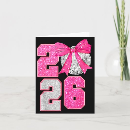 2026年新年ディスコボール Nk コケッティーボウ ファミリー カード (正面)