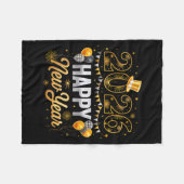 2026年新年パーティーバルーン家族マッチングM フリースブランケット (正面(横))