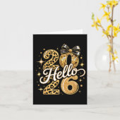 2026年新年パーティーファミリーお揃いプレゼント カード (黄色い花)