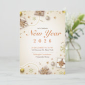 2026年新年パーティー招待ポスター | カウントダウン  招待状 (スタンド正面)