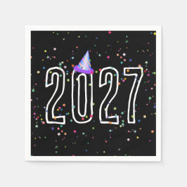 2026年新年パーティー星 スタンダードカクテルナプキン