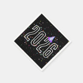 2026年新年パーティー星 スタンダードカクテルナプキン (角)