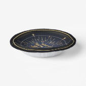 2026年新年パーティー紙プレート&ボウル – ゴールデン ペーパーボウル (傾斜あり)