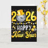 2026年新年パーティー風船ファミリーマッチング カード (黄色い花)