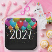 2026年新年パーティー風船 ペーパープレート (パーティー)