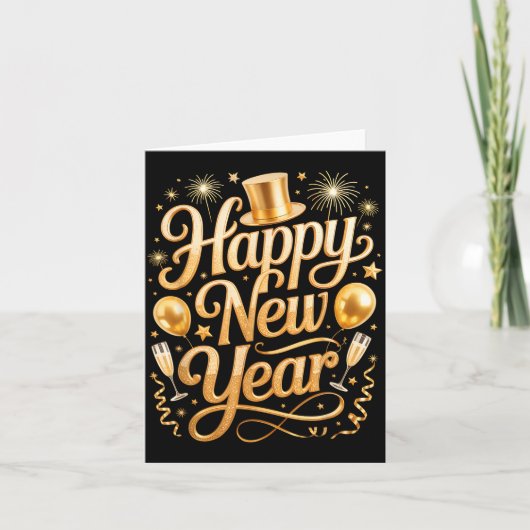 2026年新年パーティー風船、花火、そしてC カード (正面)