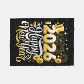 2026年新年パーティー ニューミュージカルファニー ファミリーマッチ フリースブランケット (正面(横))