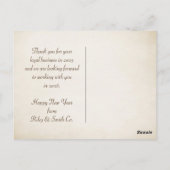 2026年新年ビーチサンド感謝 ポストカード (裏面)