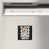 2026年新年ベイビーシックスセブンBruh面白いクールダブ マグネット (インサイチュ (食洗機))