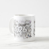 2026年新年マグカップ コーヒーマグカップ (正面左)