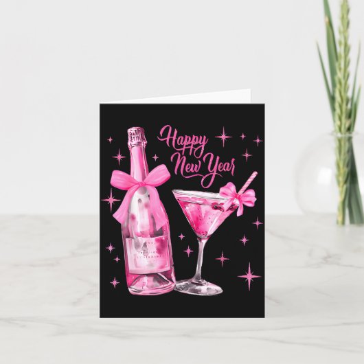 2026年新年レトロなNKボウウィスキー新年のお祝い カード (正面)