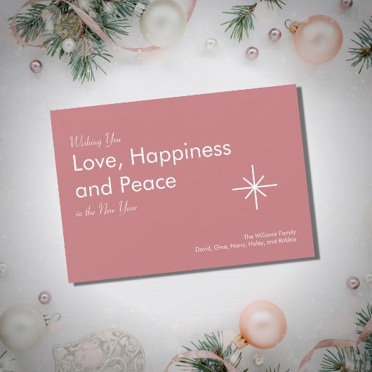 2026年新年レトロピンク シーズンカード