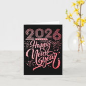 2026年新年ローディング花火パーティー カード (黄色い花)