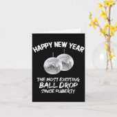 2026年新年以来最もエキサイティングなボールドロップ カード (黄色い花)