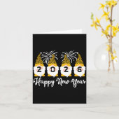 2026年新年幸せ  ノーム レパード柄  ノーミー ズ カード (黄色い花)