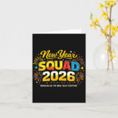 2026年新年応援チーム ファイヤーワークス 家族 カード (黄色い花)