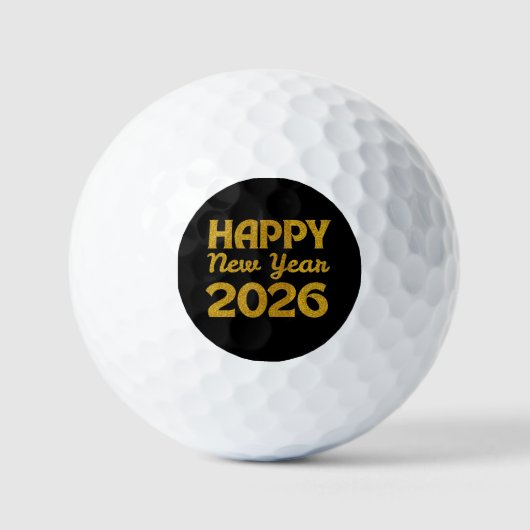 2026年新年明けましておめでとうございます ゴルフボール (正面)
