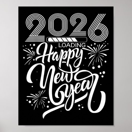2026年新年花火カウントダウン 新年 ポスター (正面)