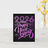 2026年新年花火パーティープレミアム カード (黄色い花)