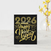 2026年新年花火ローディング  カード (黄色い花)