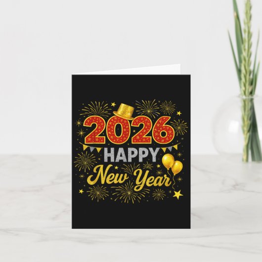 2026年新年花火 カード (正面)