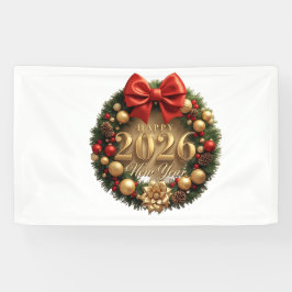 2026年新年 ゴールデンリース 横断幕
