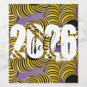 2026年新年 トリッピー太字フォント ワインラベル (シングルラベル)