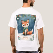 2026年新年 ラスティックファミリーTシャツ Tシャツ (裏面)