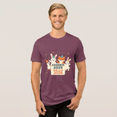 2026年新年 Unisex 半袖Tシャツ 2025年お別れ トライブレンドＴシャツ (正面全面)
