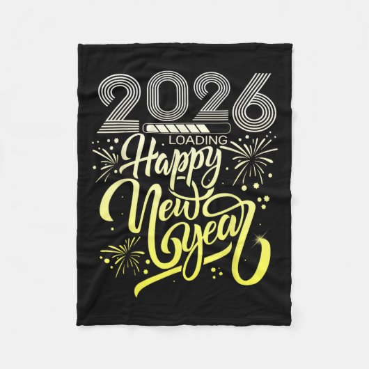 2026年新年Evをロードする花火 フリースブランケット (正面)