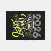 2026年新年Evをロードする花火 フリースブランケット (正面(横))