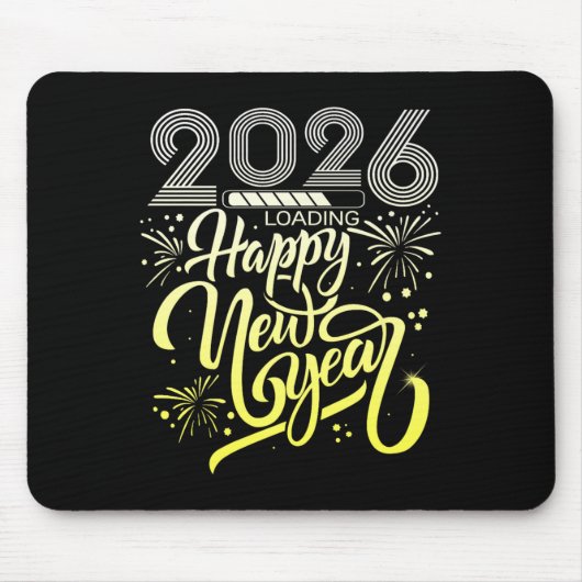 2026年新年Evをロードする花火 マウスパッド (正面)