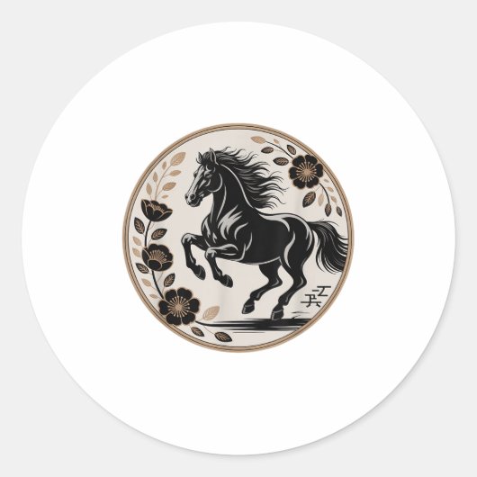 2026年旧正月中国の2026年 ラウンドシール (正面)