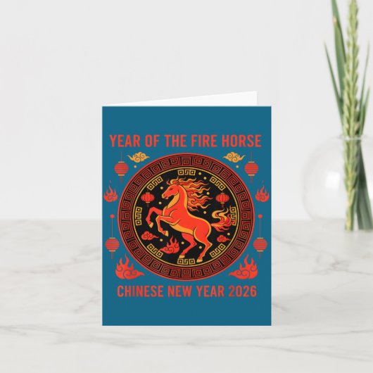 2026年旧正月 丙午 カード (正面)