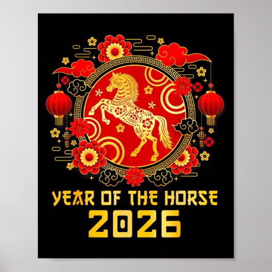 2026年旧正月　午年　新春おめでとう ポスター (正面)
