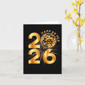 2026年明けましておめでとうございます カード (黄色い花)