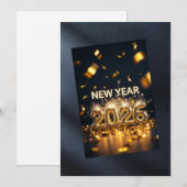 2026年明けましておめでとう - 新たなスタート、新たな希望に満ちて シーズンカード (正面/裏面)