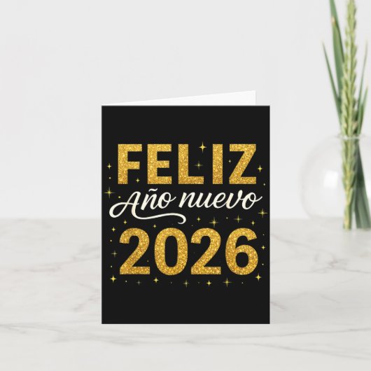 2026年明けましておめでとう 新年のスペイン祭り 花火 カード (正面)