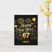 2026年明けましておめでとう 面白い67 六七ミーム ジェネレーションアルファ カード (黄色い花)