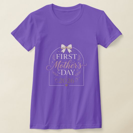 2026年最初の母の日 Tシャツ 新米ママギフト (レイダウン)