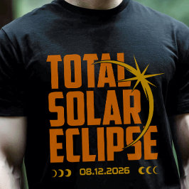 2026年最新皆既日食Tシャツ Tシャツ