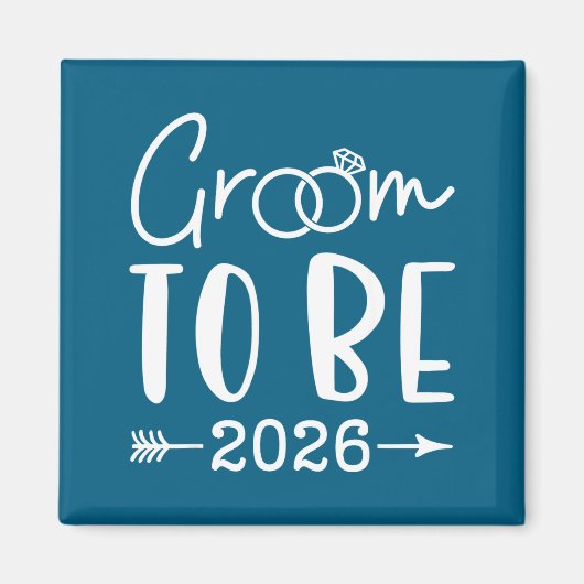 2026年未来の夫の花婿結婚式 マグネット (正面)