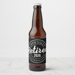 2026年正式に退職しました もう私の問題ではない ビールラベル