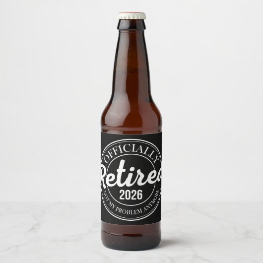 2026年正式に退職しました もう私の問題ではない ビールラベル (正面)