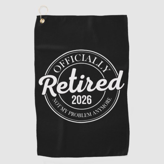 2026年正式に退職しました 以降の問題は知りません ゴルフタオル (正面)