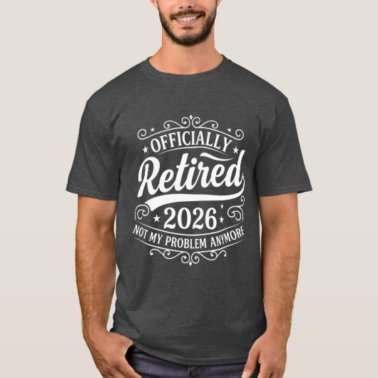 2026年正式に退職 それ以降はもう私の問題ではない Tシャツ (正面)