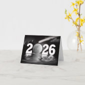 2026年正月のフルムーンビジネスありがとうございました カード (黄色い花)