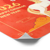 2026年正月中国のの馬の縦型ポスター ポスター (角)