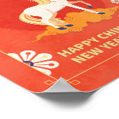 2026年正月中国のの馬の縦型ポスター ポスター (角)