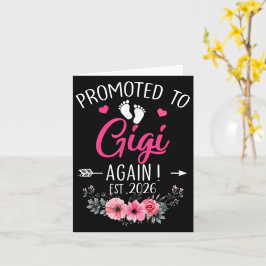 2026年母の日に再びギギに昇進 カード (黄色い花)